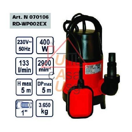 Pompa submersibila apa murdara 400W - RAIDER