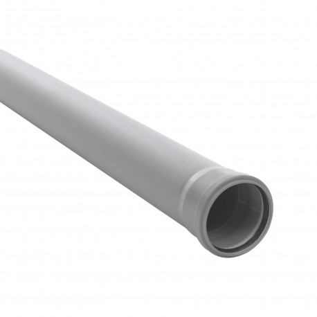 TEAVA PVC-110- L-2000 CU MUFA SI GARNITURA PT CANALIZARE GRI,