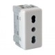 Priza simpla italia Gewiss System, fara impamantare, 1 modul, alba