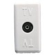 Priza TV directa, 0Db, conector mama IEC 9,5mm, System, Culoare