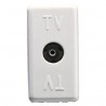 Priza TV directa conector mama IEC 9,5mm gewiss System, Culoare alb