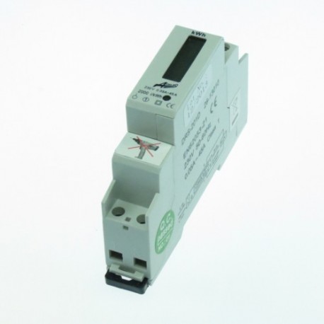 CONTOR ELECTRONIC 10-45A 220V PASANT 1MODUL CU PRINDERE PE SINA DIN