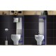 Set rezervor incastrat Link Cersanit, cu buton si vas wc suspendat Delfi