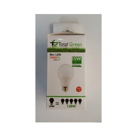 Bec Led 15w lumina rece Total Green