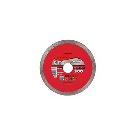 Disc diamantat  raider  taiere in mediu umed 125 mm