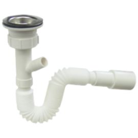 Racord Flexibil Scurgere cu Ventil si Rac. masina spalat   1/1/2  40