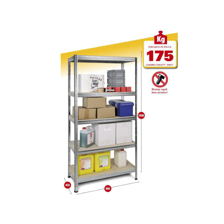 RAFT METALIC CU 5 POLITE ZEN EUROSTOCK