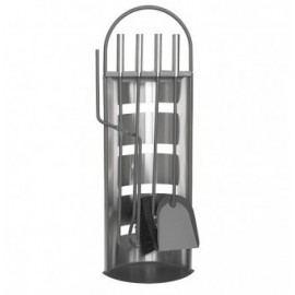 Set stativ 4 unelte pentru semineu, Strend Pro FT087XG, 66 cm, Inox