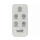 Convector  aeroterma Home FK 36/BK, negru, panou sticla, telecomanda, 2000 W, afisaj LCD