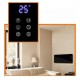 Convector  aeroterma Home FK 36/BK, negru, panou sticla, telecomanda, 2000 W, afisaj LCD