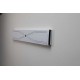 USCATOR RUFE  PERETE METALIC RETRACTABIL PROFIL SLIM ALB