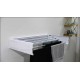 USCATOR RUFE  PERETE METALIC RETRACTABIL PROFIL SLIM ALB