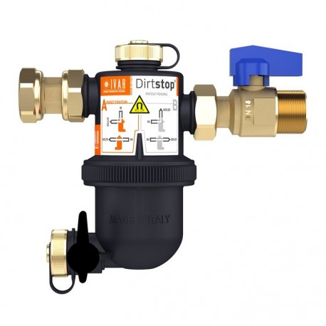 Filtru centrala antimagnetita pentru centrale termice IVAR DIRTSTOP 3/4