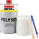 Chit reparatii soudal Polyset  1kg auto fibra de sticla+accesorii