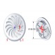 Grile de aerisire rotunde din PVC